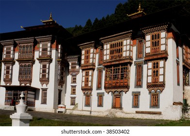 Monastery In Jakar, In Bhutan