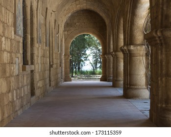 Monastery Of Our Lady Of Filerimos Mountain Of Rhodes Greece Photo Monastery Arcade Gallery.