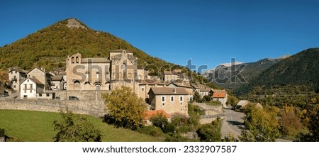 Monastery of San Pedro de Siresa, Romanesque, 9th-13th century, Siresa, Valley of Hecho, western valleys, Pyrenean mountain range, province of Huesca, Aragon, Spain, europe