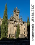 Monastery of San Martín Pinario, Benedictine, founded in the 10th century, Facade from Azabachería (Plaza de la Inmaculada), Santiago de Compostela, province of La Coruña, Galicia,