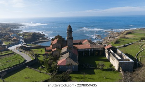 The Monastery of Santa Maria de Oia, Spain - Shutterstock ID 2298059435