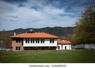 The Monastery of St. Theodore Tyron is located in a beautiful place in the Pravesh mountainous part of the Balkan Mountains, winding in the Etropole Balkans, Bulgaria.