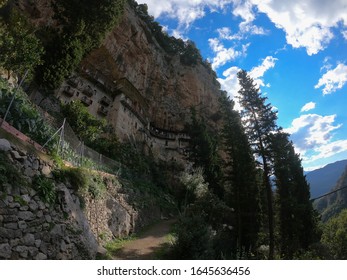 Monastery Of Timiou Prodromou,  Near Dimitsana Village, In Arcadia Prefecture, Peloponnese Region, Greece.