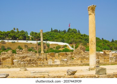 Monastir, Tunisia, Africa - August, 2012: Ruins Of Ancient Carthage In The City Of Tunis