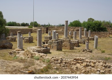 Monastir, Tunisia, Africa - August, 2012: Ruins Of Ancient Carthage In The City Of Tunis