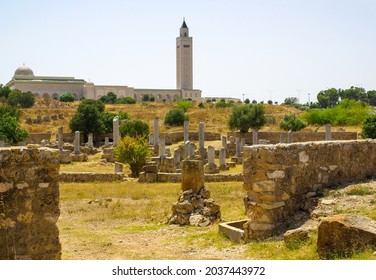 Monastir, Tunisia, Africa - August, 2012: Ruins Of Ancient Carthage In The City Of Tunis