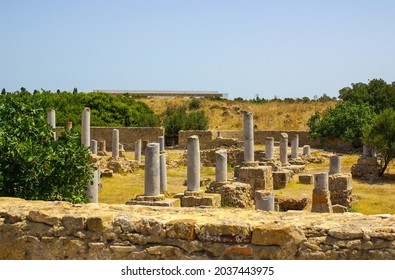 Monastir, Tunisia, Africa - August, 2012: Ruins Of Ancient Carthage In The City Of Tunis