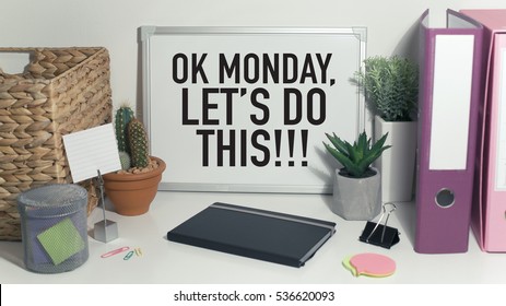 Monday Motivation Concept In Office