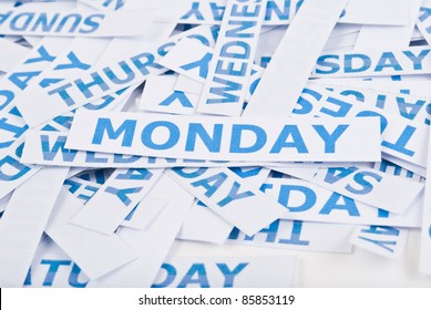 Monday Word Texture Background Stock Photo 85853119 | Shutterstock