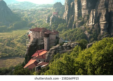 The Monestary In Meteora Valley