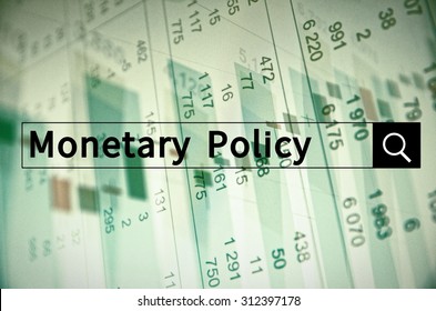 Monetary Policy Written Search Bar Financial Stock Photo 312397178 ...