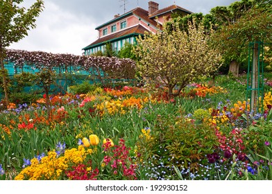 Monet`s Garden At Spring, Giverny, France.