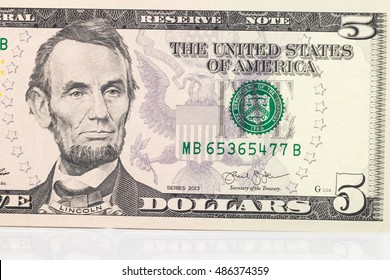 Closeup Obverse Reverse Sides Banknote Five Stock Photo 407931805 ...