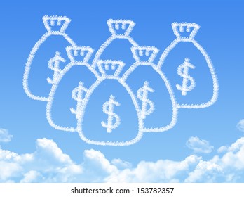 Money Bag Cloud Shaped