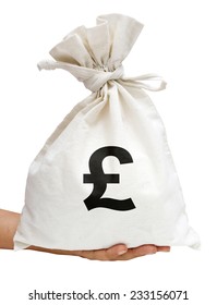 Money Bag (GBP: Pounds)With Path