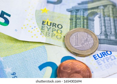 Geld, Banknoten und Münzen, Euro