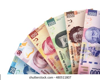 Money bills stacked like a fan creating a colorful background.