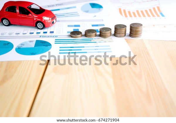 Money, chart and Red\
Car