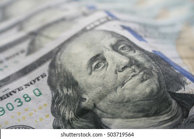 Money Close Up Ben Franklin 