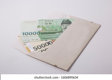 Money In Envelope Korean Currency