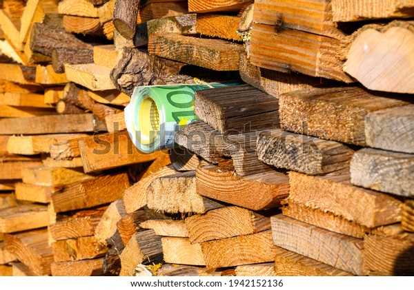 Money as firewood  Inflation, wood becomes\
expensive, and money burns\
destroys