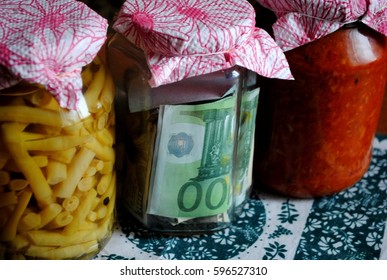 Money In A Glass Jar