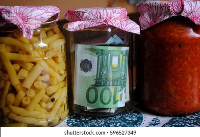 Money In A Glass Jar