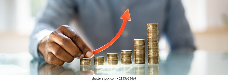 Money Graph Or Salary Chart. Financial Investment