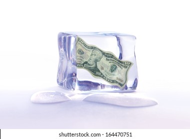 Money In Ice Cube 