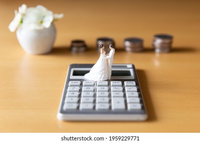 Money Image Of Wedding Plan And Preparation, Marriage Life And Family Planning, Housing And Pension.