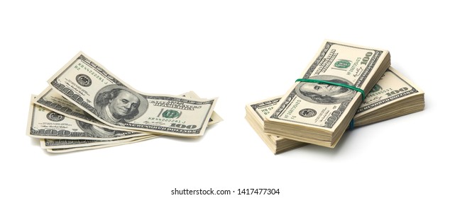 money isolated on a white - Shutterstock ID 1417477304
