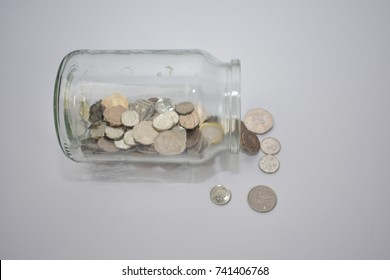 Money Jar U.k Coins