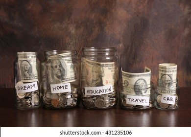 Money In Jars