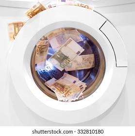 Money Laundering Problem Illegal Cash Euros And Pounds