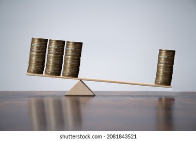 Money Leverage And Inflation Balance. Financial Concept