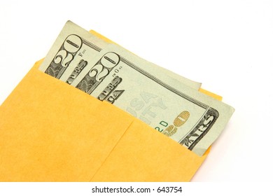 Money In A Manila Envelope.