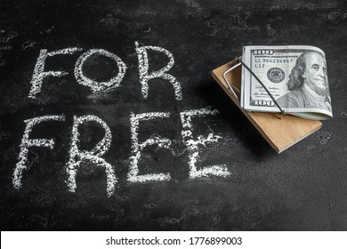 Money In A Mousetrap And The Inscription For Free