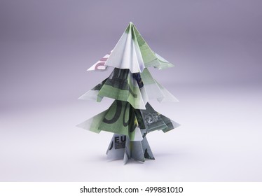 Money Origami Christmas Tree