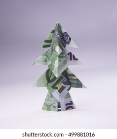 Money Origami Christmas Tree