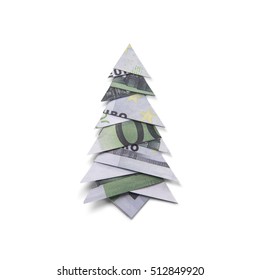 Money Origami Christmas Tree