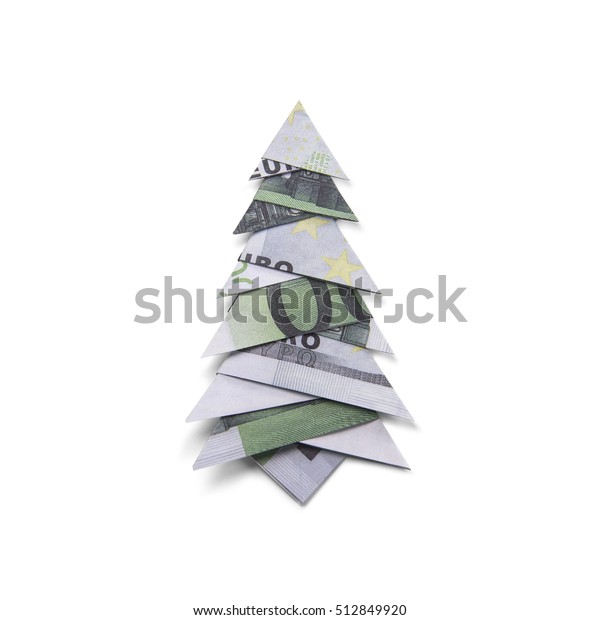 Money Origami Christmas Tree Stock Photo Edit Now 512849920