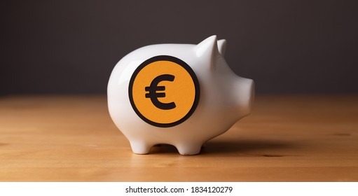 money pig bank minimal on table - Shutterstock ID 1834120279