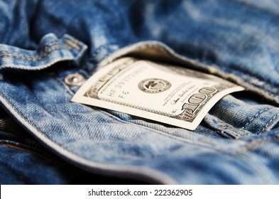 Money In The Pocket Of Jeans