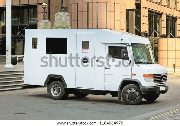 Money Transport\
Safety Armored Truck in\
London