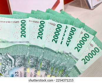 Money. Twenty thousand rupiah. Indonesian currency