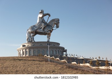 Mongolia, 05/07/2017: Statue of Genghis Khan in Mongolia, Chinggis Khaan Statue Complex