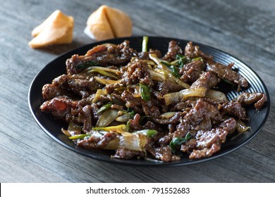 Mongolian beef Asian dish