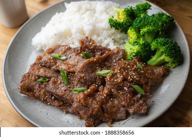 Mongolian Beef With Rice And Broccoli