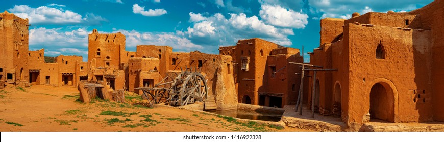 Mongolian Empire. Panorama Of The Capital Of The Golden Horde - The City Of Sarai Batu.