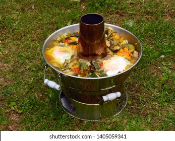 Mongolian Hot Pot With Vegetarian Food